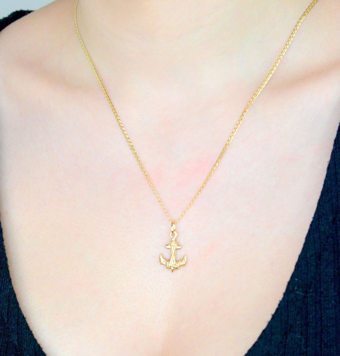 Zawieszka złota Kotwica, próba 585 ZA 2811 585. Kotwica złota Złota biżuteria próba 585. Biżuteria na prezent Zawieszka męska. Zawieszka damska. Kotwica biżuteria. Na prezent. 1.jpg